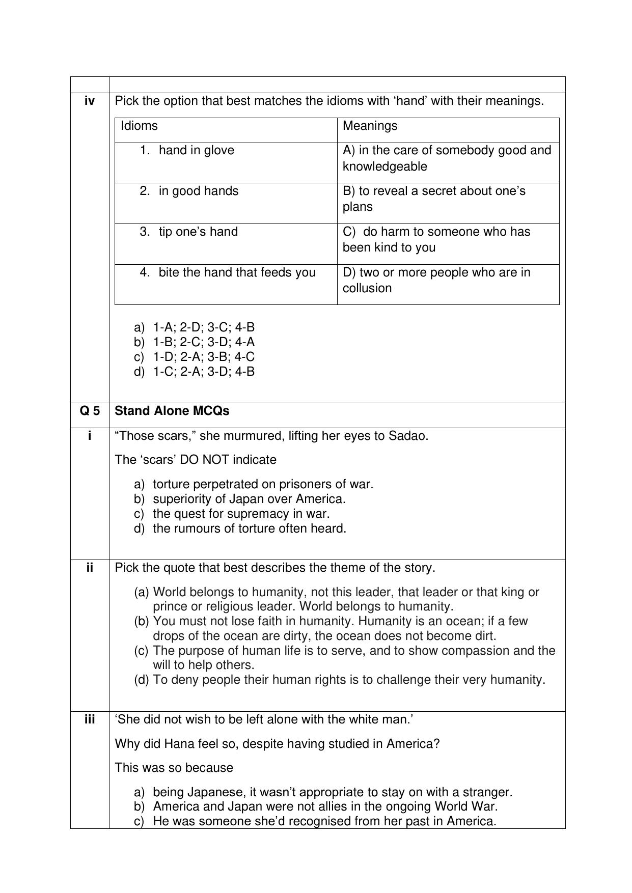 CBSE Class XII English Core Question Bank - Page 81