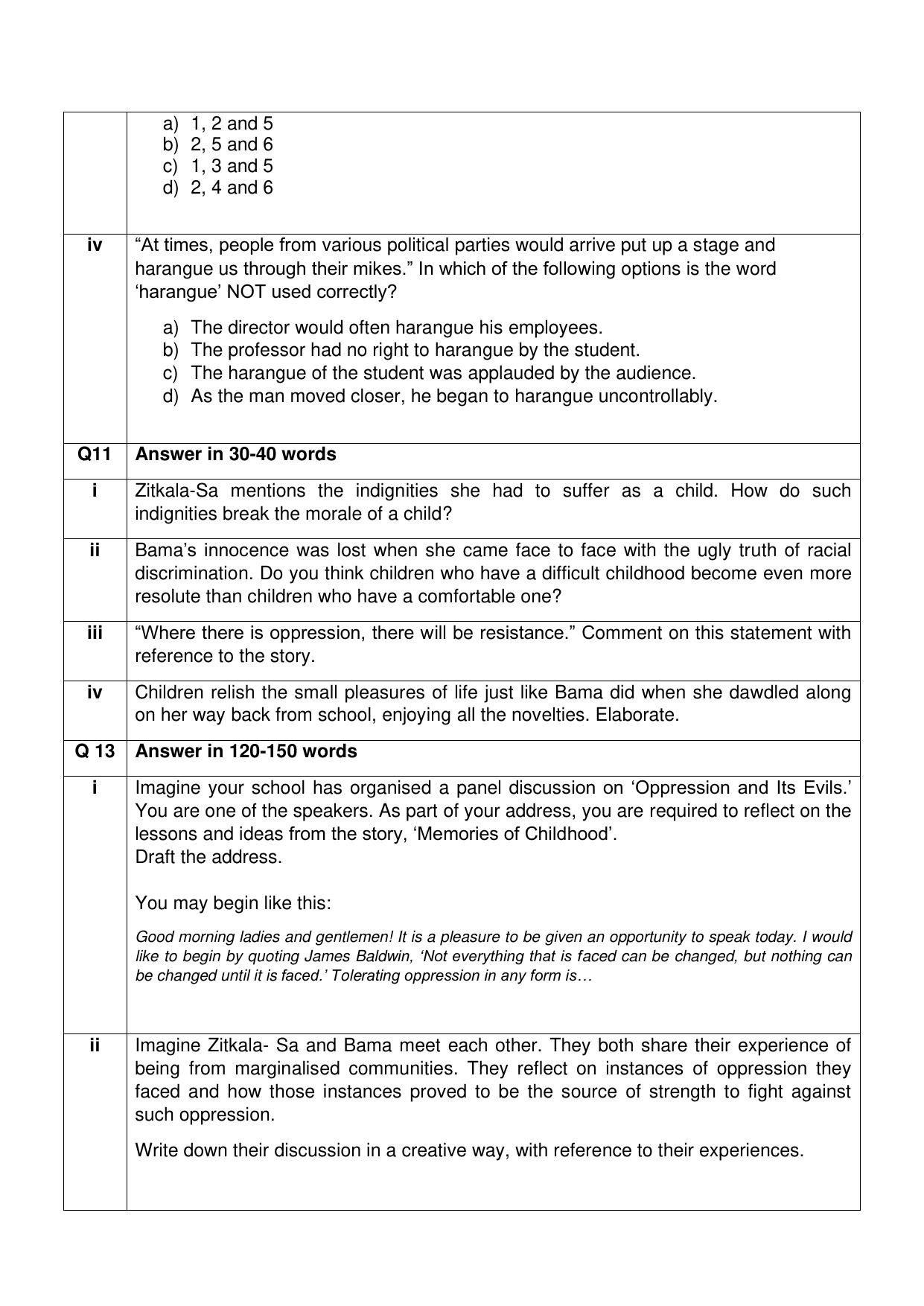 CBSE Class XII English Core Question Bank - Page 100