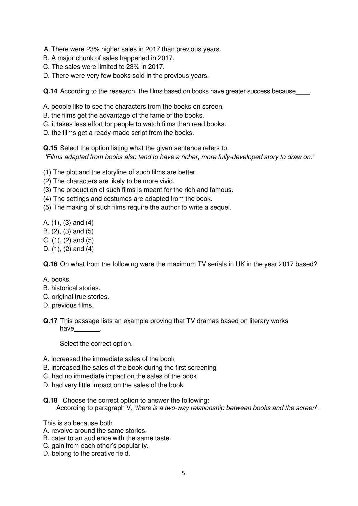 CBSE Class 10 English (Language & Literature) Sample Paper 2021-22 - Page 5