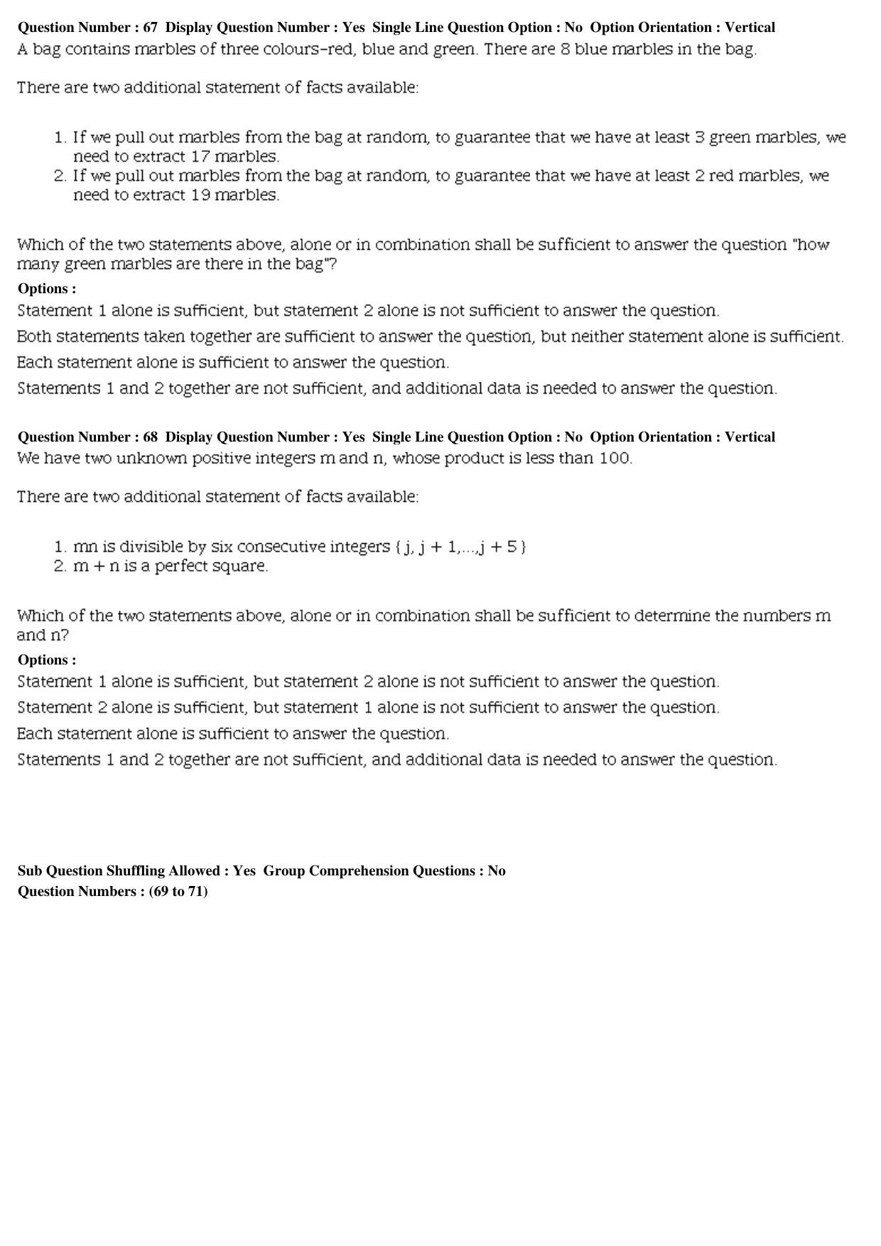XAT 2019 Question Paper - Page 26