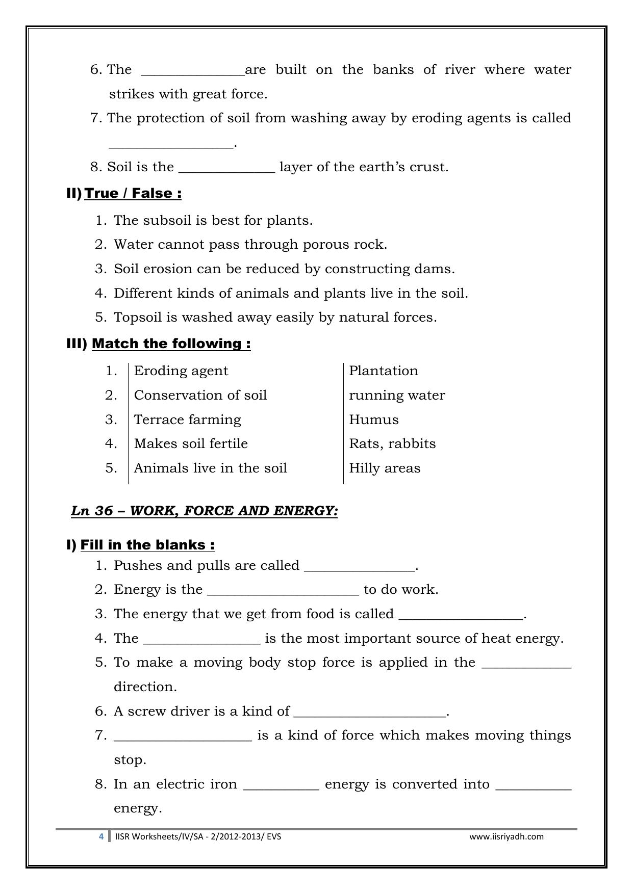 Worksheet for Class 4 Environmental Studies Stars and Planets Assignment - Page 4