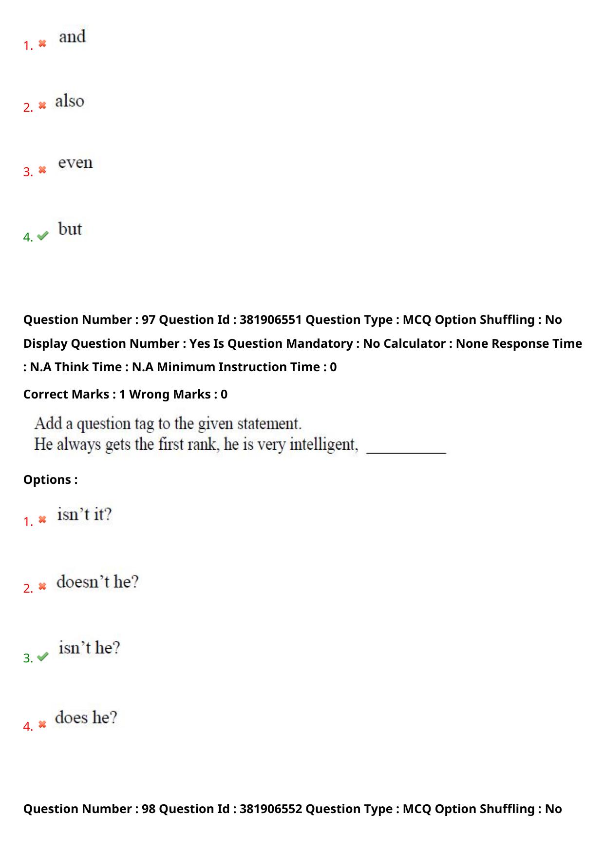 TS EDCET: 23rd May 2024 Shift 1 Question Paper and Answer Key - Page 72