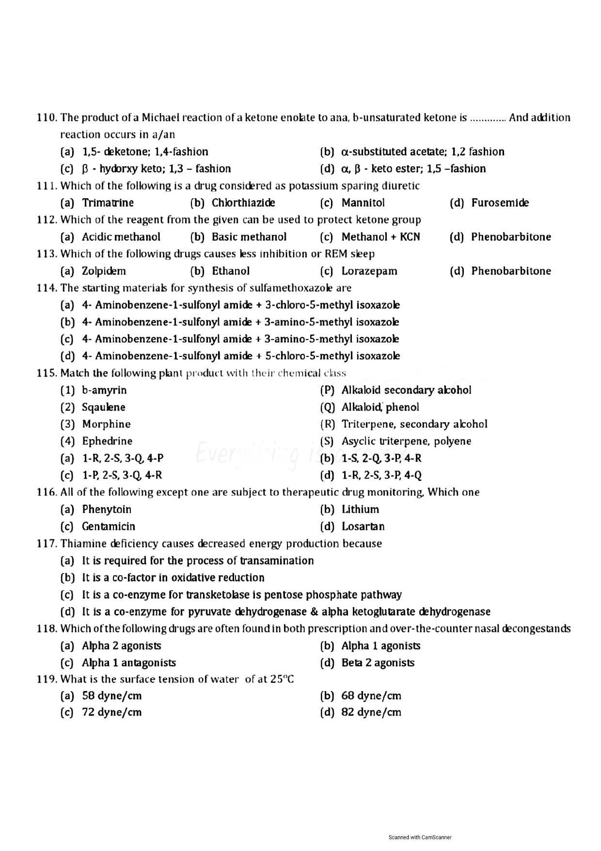 GPAT 2016 Question Papers with Answer Key - Page 11