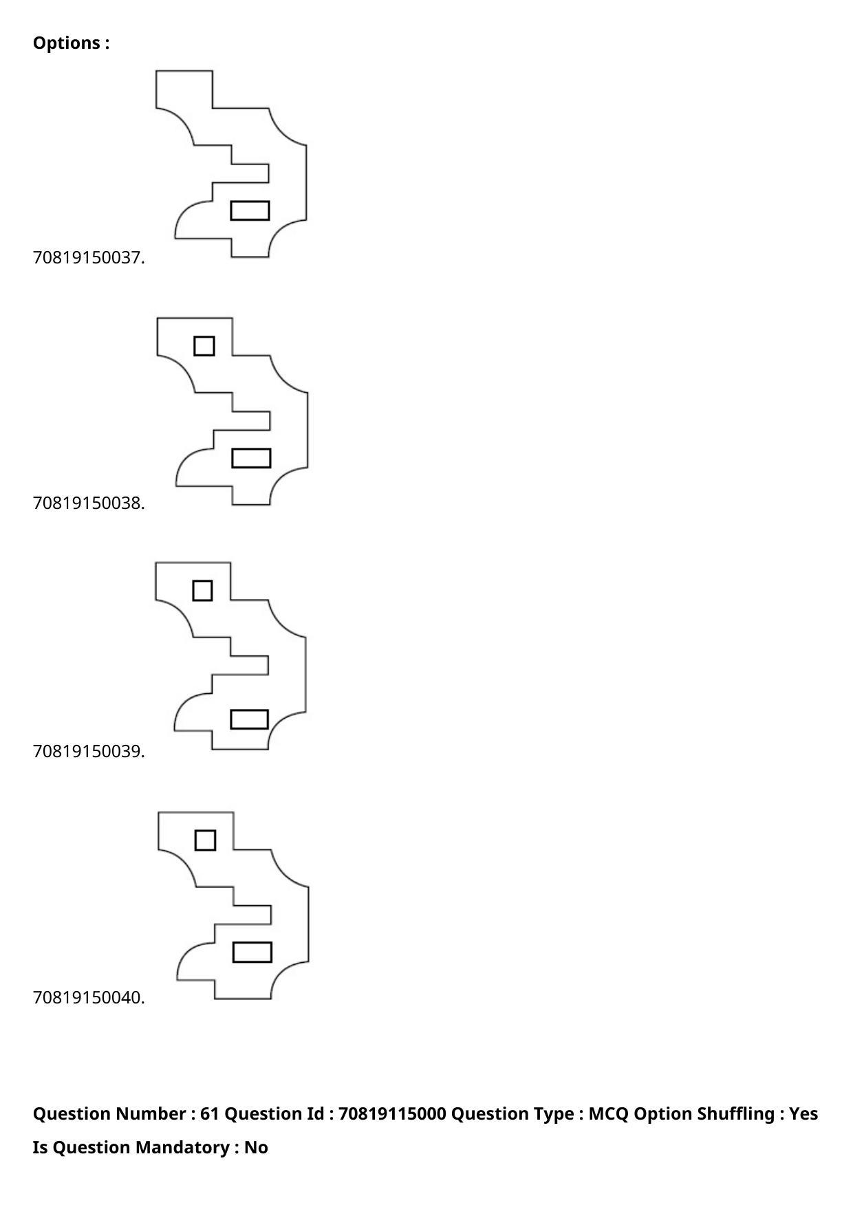JEE Mains 2021: B Arch & B Planning Marathi (Shift 2) 23-02-2021 Question Paper - Page 72