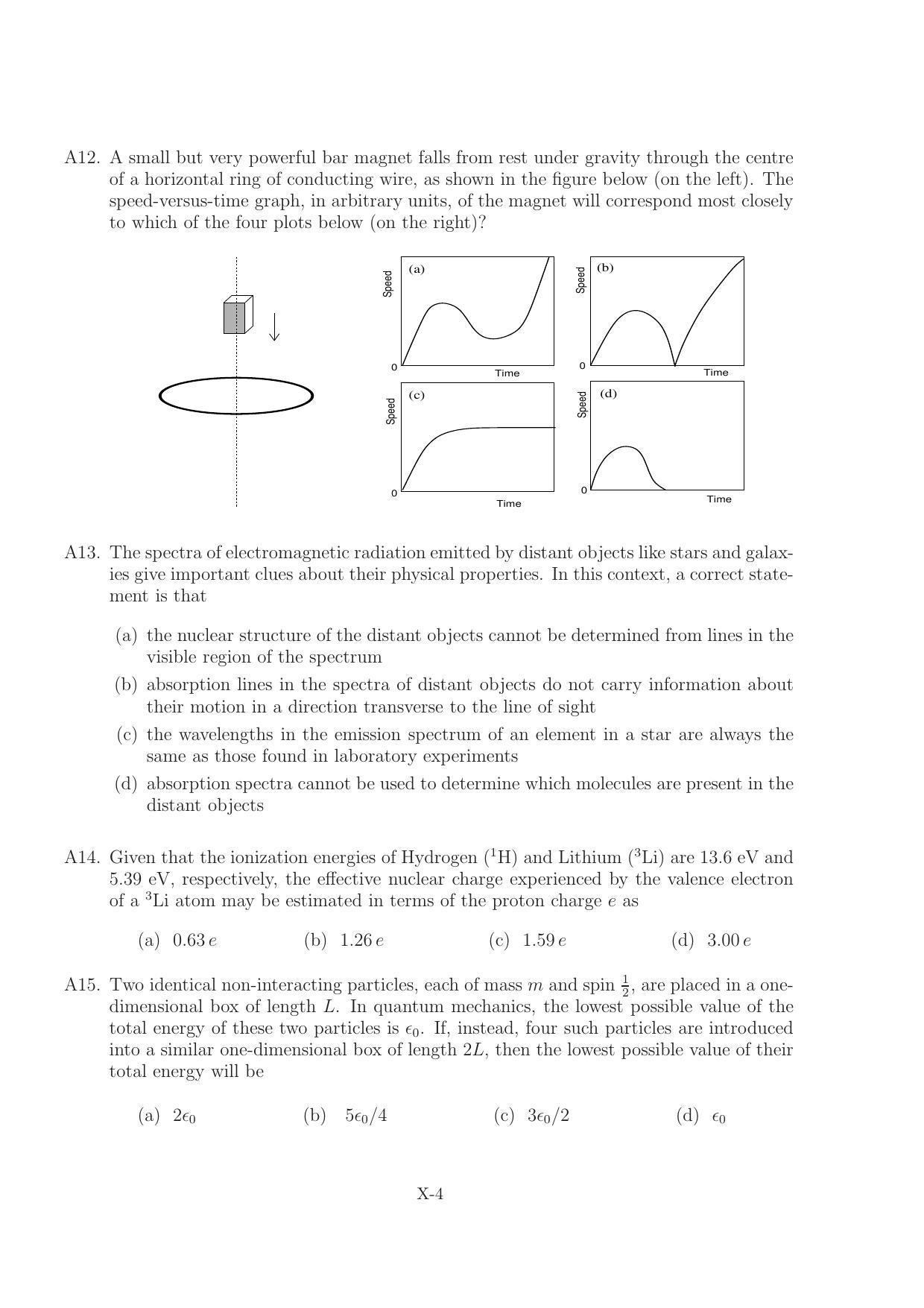 TIFR GS 2011 Physics Question Paper - Page 7