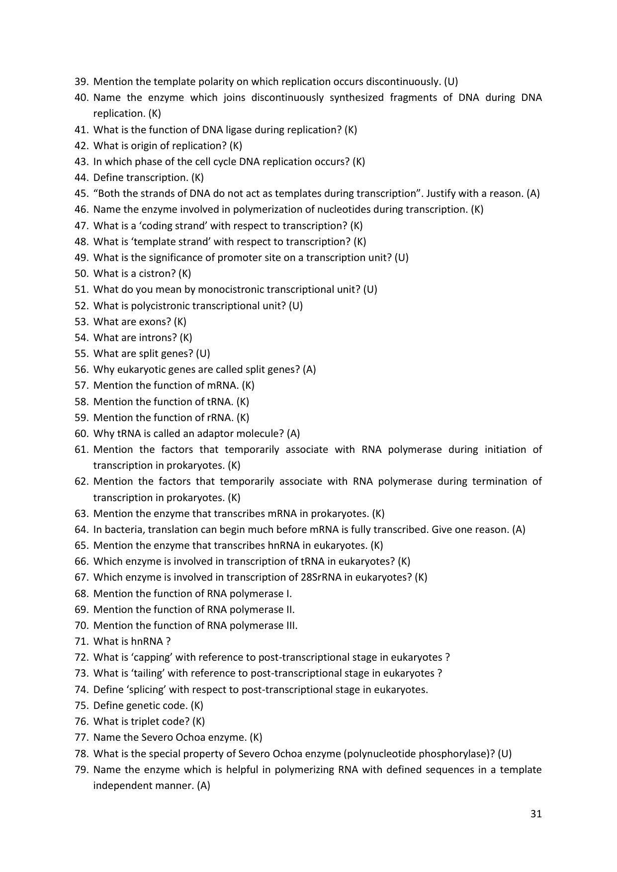 Karnataka 2nd PUC Question Bank for Biology - Page 31