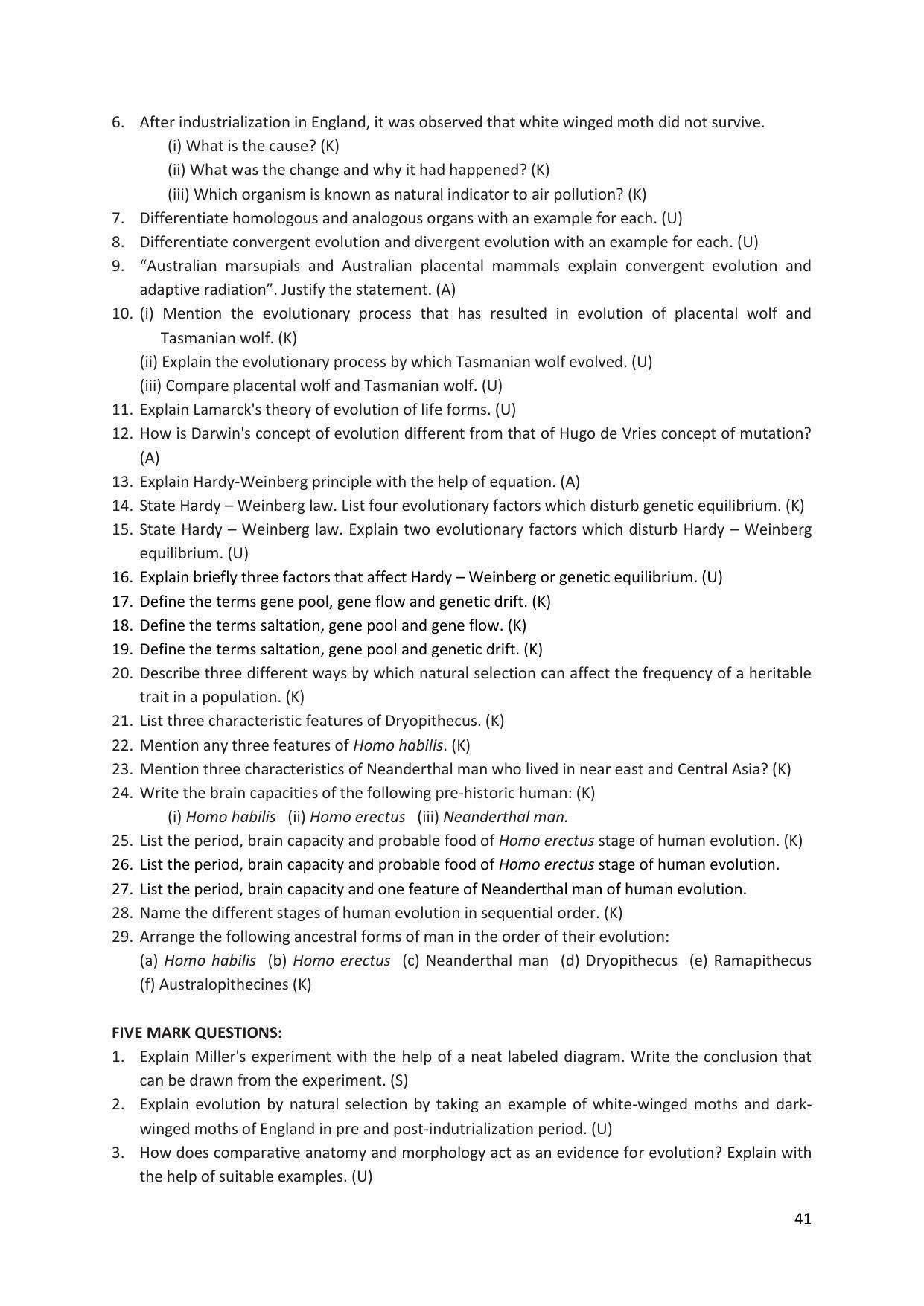 Karnataka 2nd PUC Question Bank for Biology - Page 41