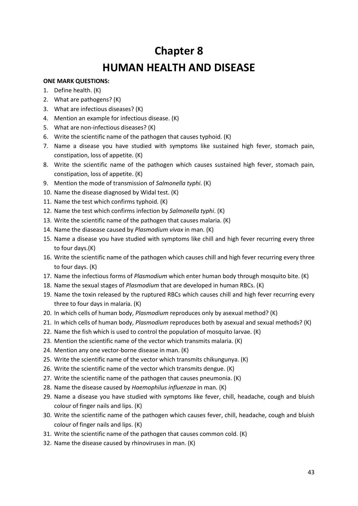 Karnataka 2nd PUC Question Bank for Biology - Page 43