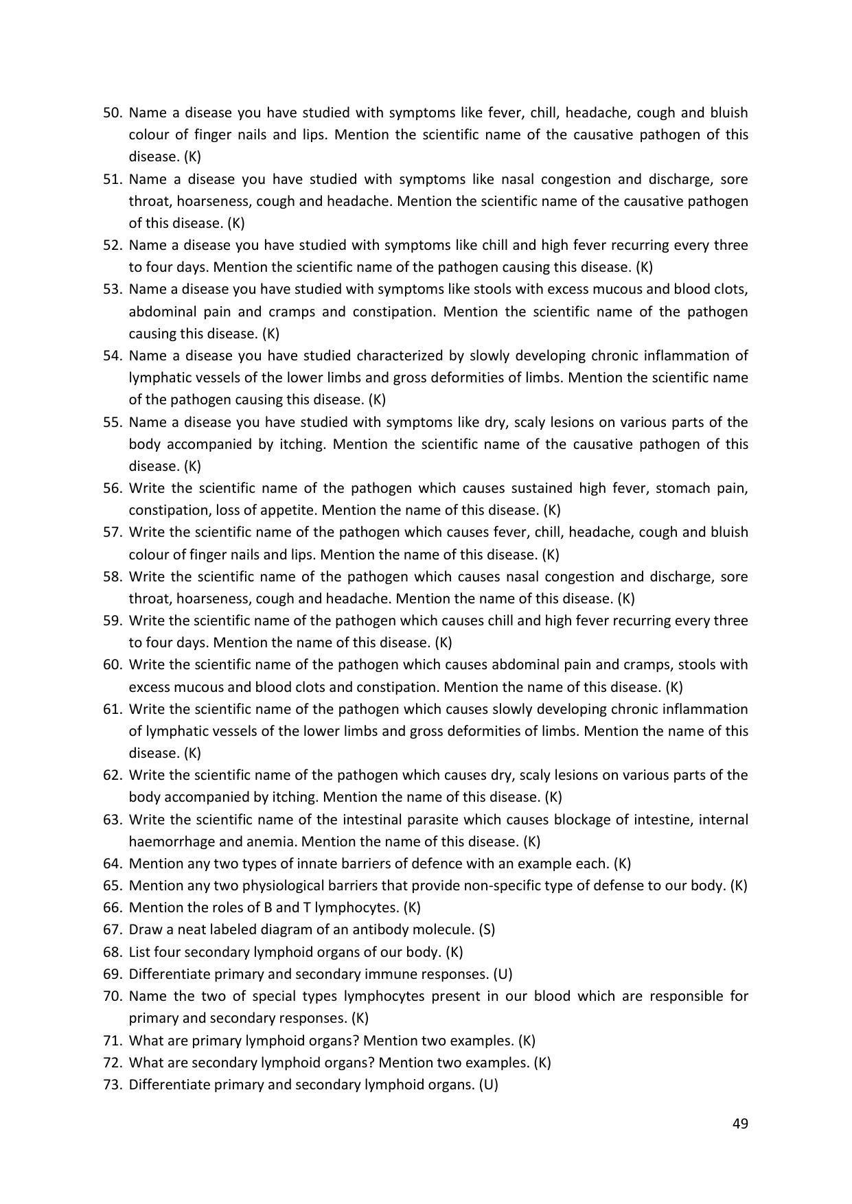 Karnataka 2nd PUC Question Bank for Biology - Page 49