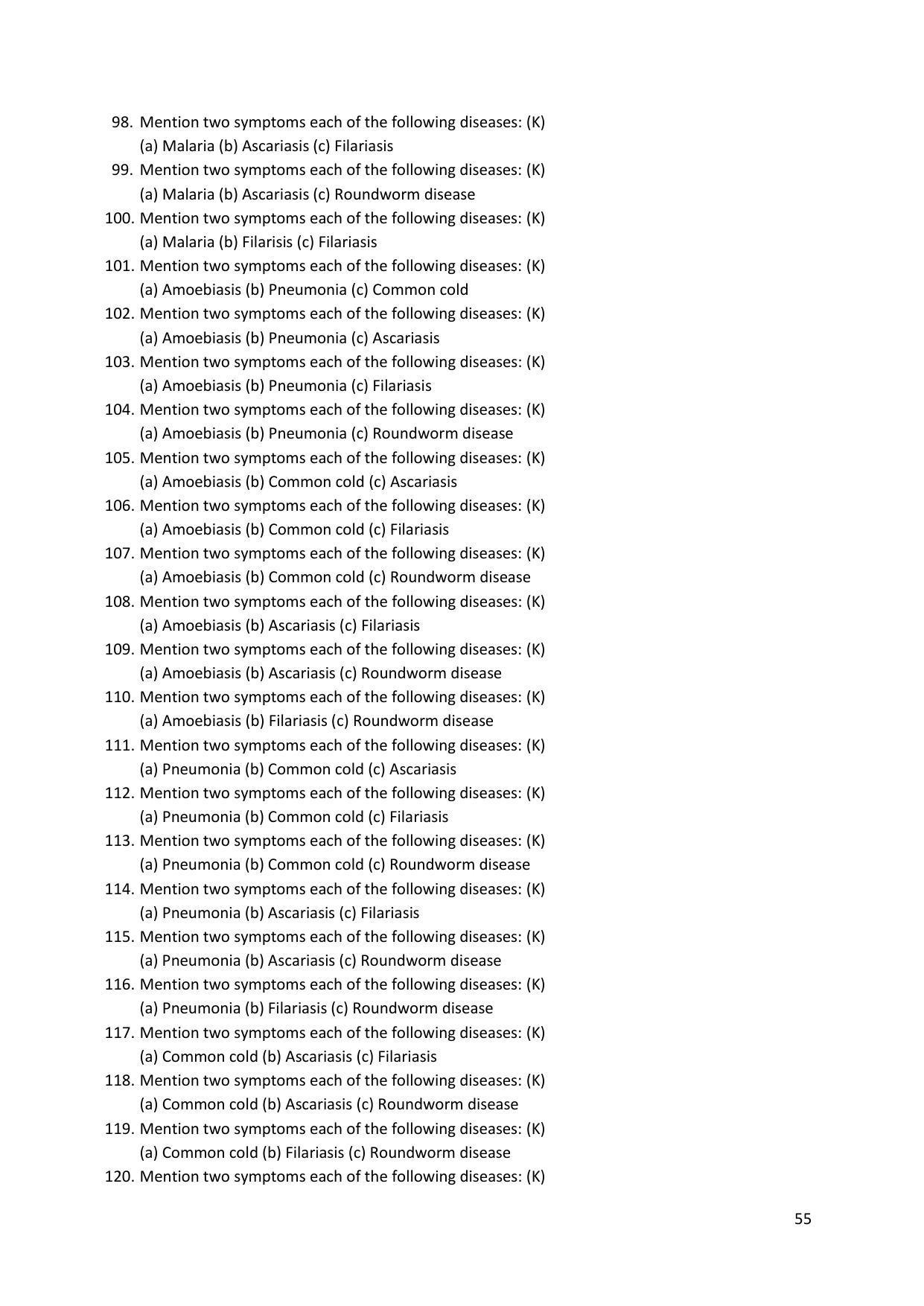 Karnataka 2nd PUC Question Bank for Biology - Page 55