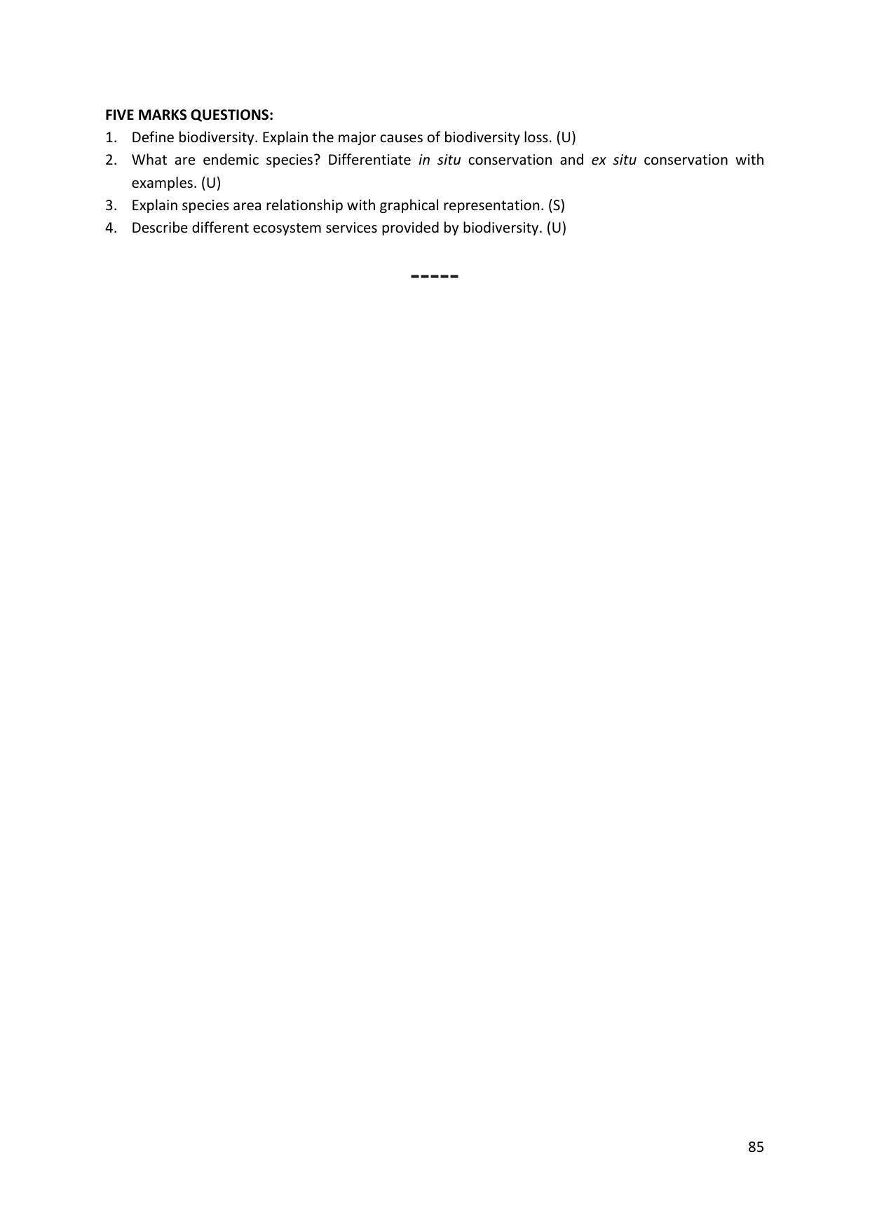 Karnataka 2nd PUC Question Bank for Biology - Page 85