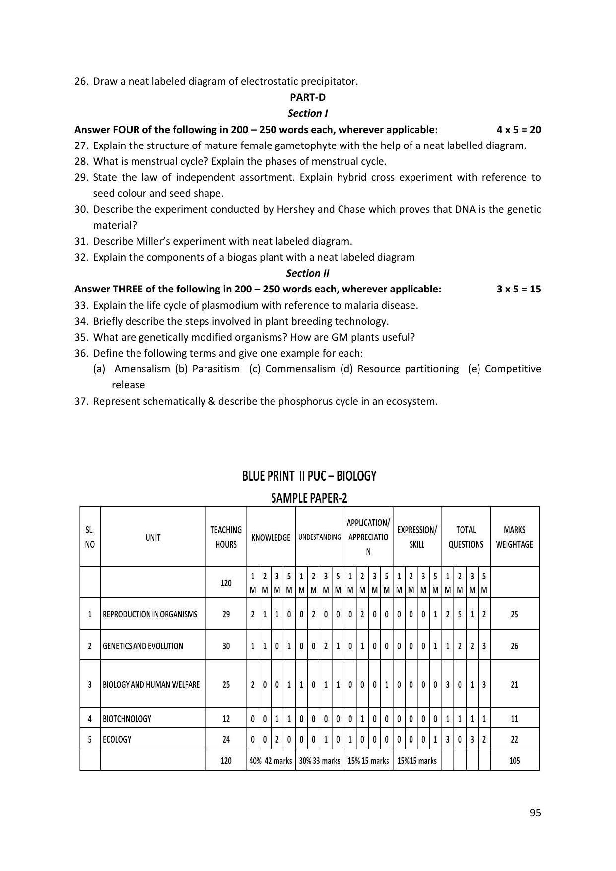 Karnataka 2nd PUC Question Bank for Biology - Page 95