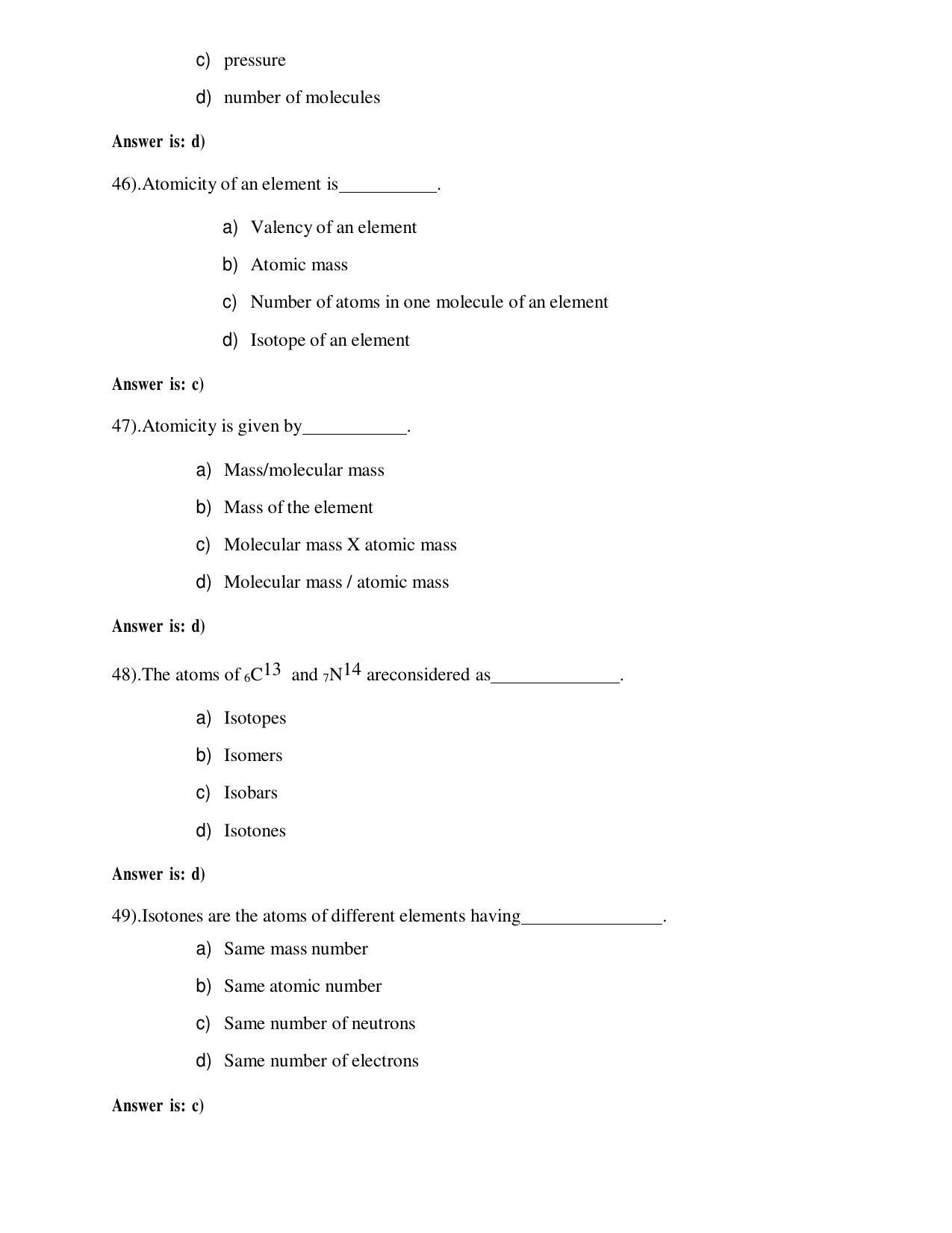 OUAT Chemistry Sample Paper - Page 11