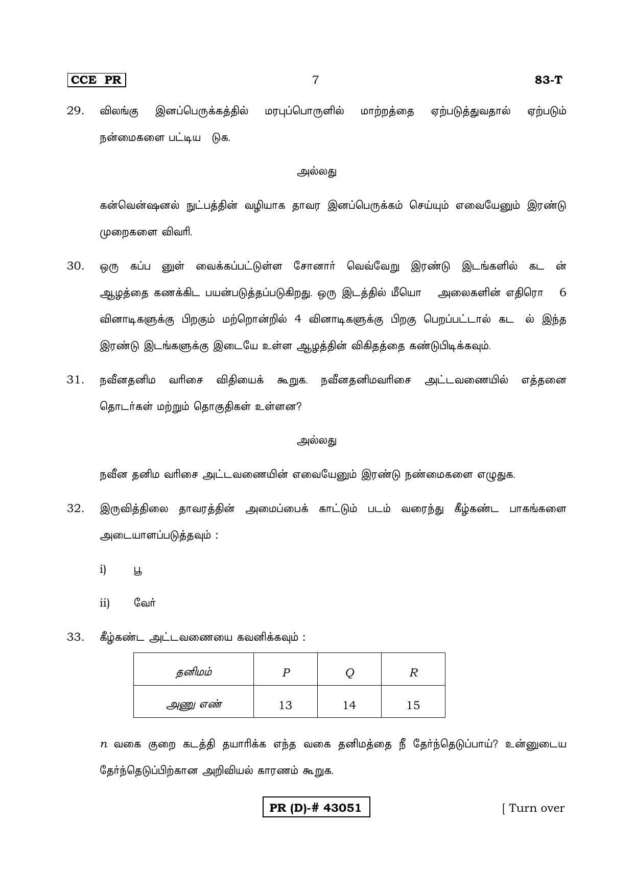 Karnataka SSLC Science Tamil Medium (Supplementary)-D Question Paper 2020 - Page 7