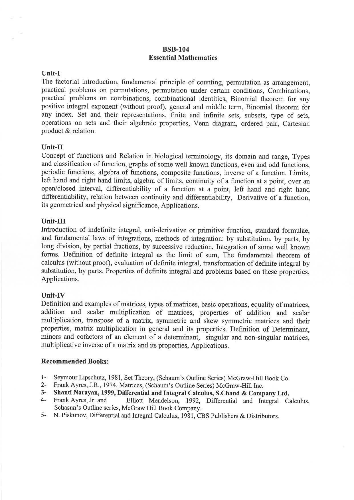 JMI Entrance Exam M75-M. Sc - MicroBiology (Self Finance) (Evening) Syllabus - Page 3