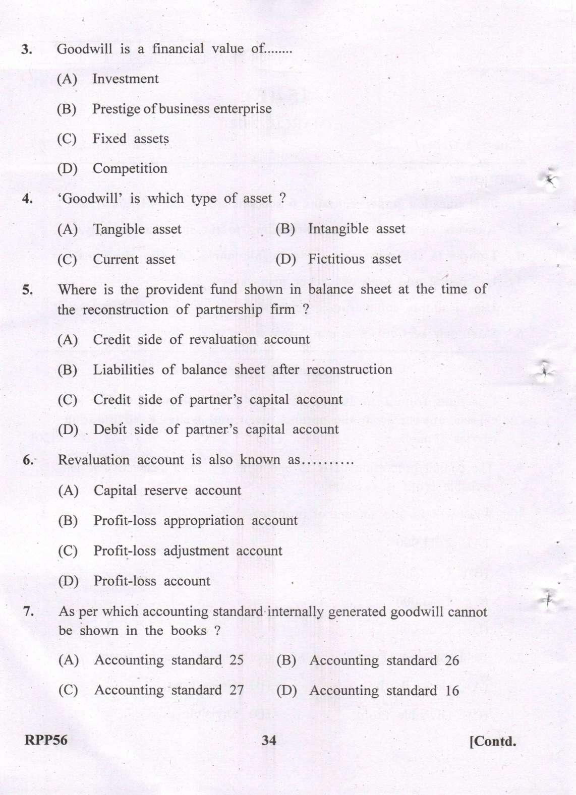 Gujarat Board Class 12th Question Paper 2022: (GHE) Elements of Accountancy - Page 34