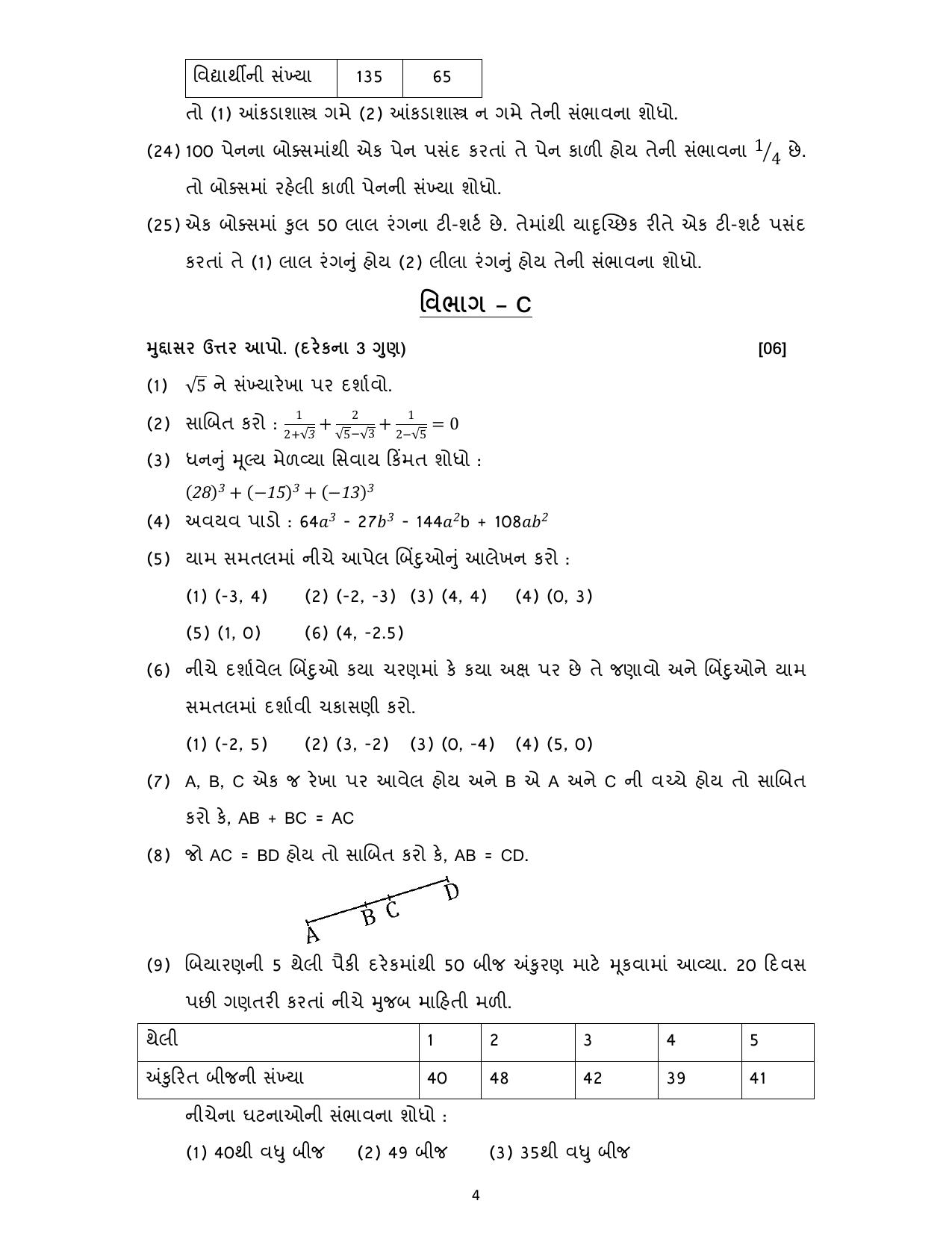 Gujarat Board Class 10th પ્રશ્નબેંક-2 ઓગષ્ટ-૨૦૨૨ (ઘોરણ ૯ & ૧૦) July 2022 Question Paper - Page 45