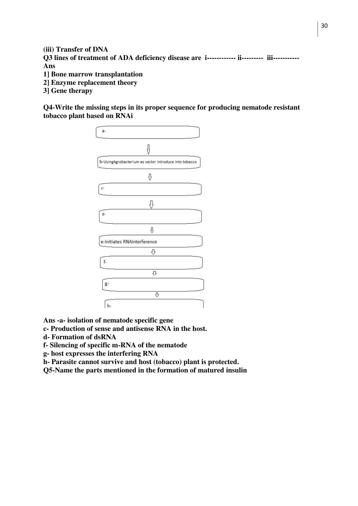 CBSE Worksheets for Class 12 Biology All Chapters - Page 30