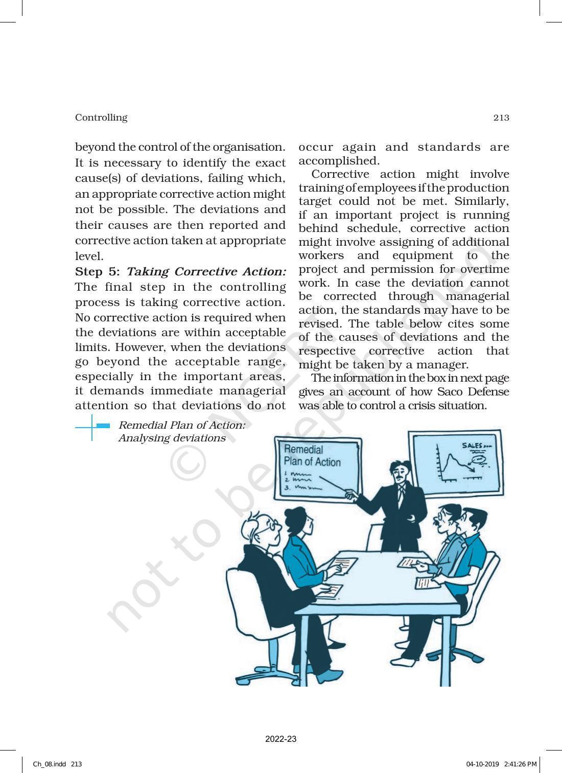 NCERT Book for Class 12 Business Studies Chapter 8 Controlling - Page 9