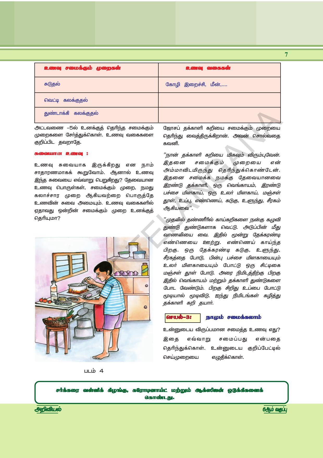 TS SCERT Class 6 General Science  (Tamil Medium) Text Book - Page 21