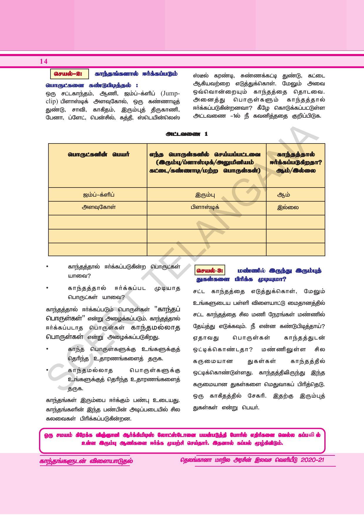 TS SCERT Class 6 General Science  (Tamil Medium) Text Book - Page 28