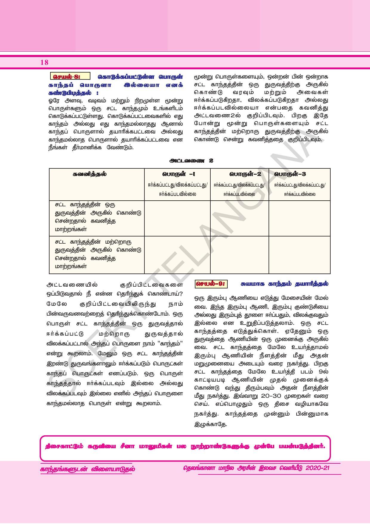 TS SCERT Class 6 General Science  (Tamil Medium) Text Book - Page 32