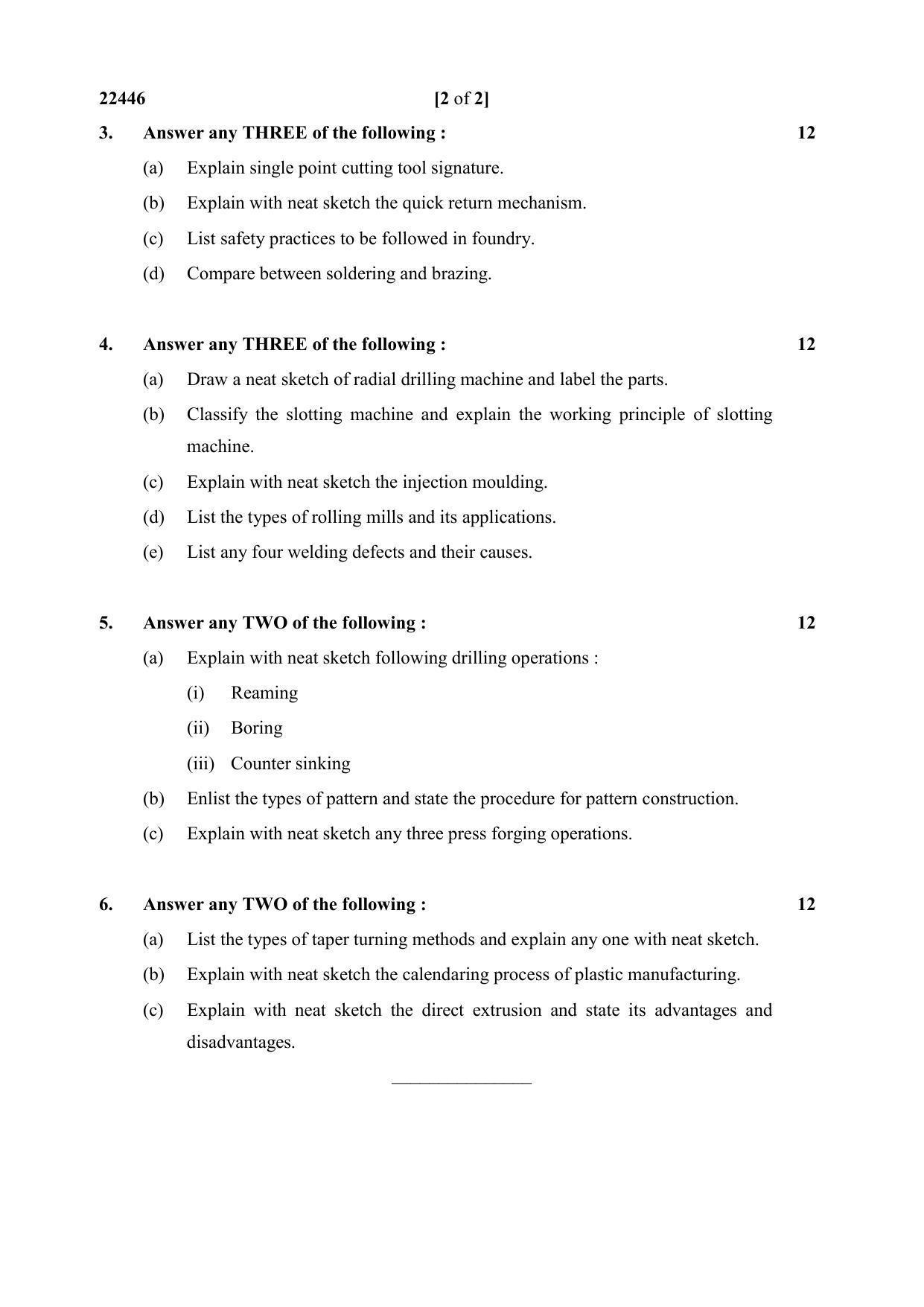 MSBTE Summer Question Paper 2019 - MPR - Page 2