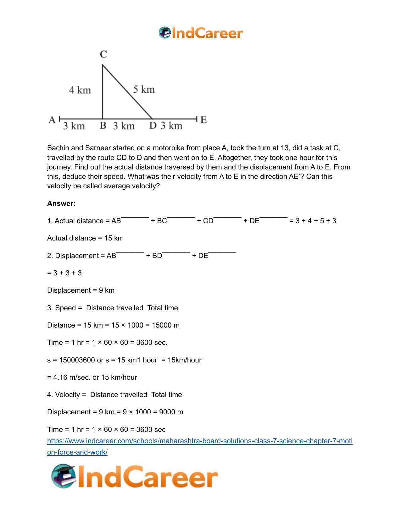 Maharashtra Board Solutions Class 7-Science: Chapter 7- Motion, Force and Work - Page 4