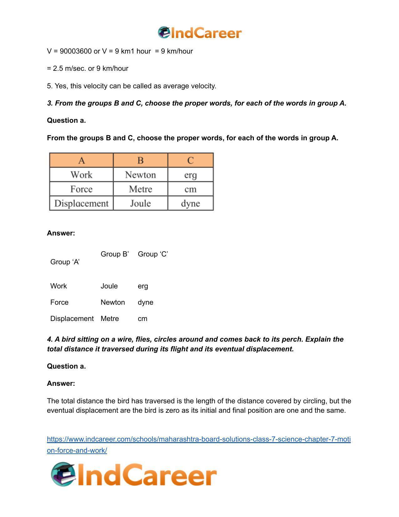 Maharashtra Board Solutions Class 7-Science: Chapter 7- Motion, Force and Work - Page 5