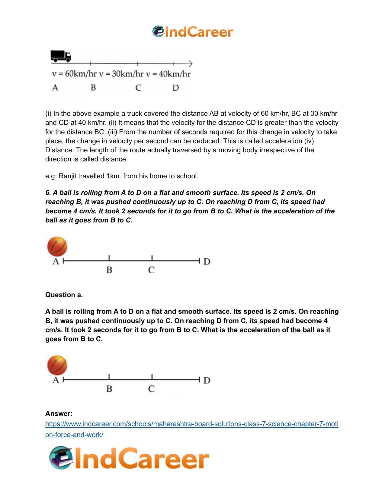 Maharashtra Board Solutions Class 7-Science: Chapter 7- Motion, Force and Work - Page 7