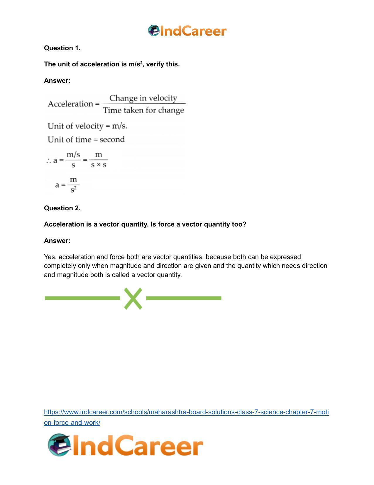 Maharashtra Board Solutions Class 7-Science: Chapter 7- Motion, Force and Work - Page 16