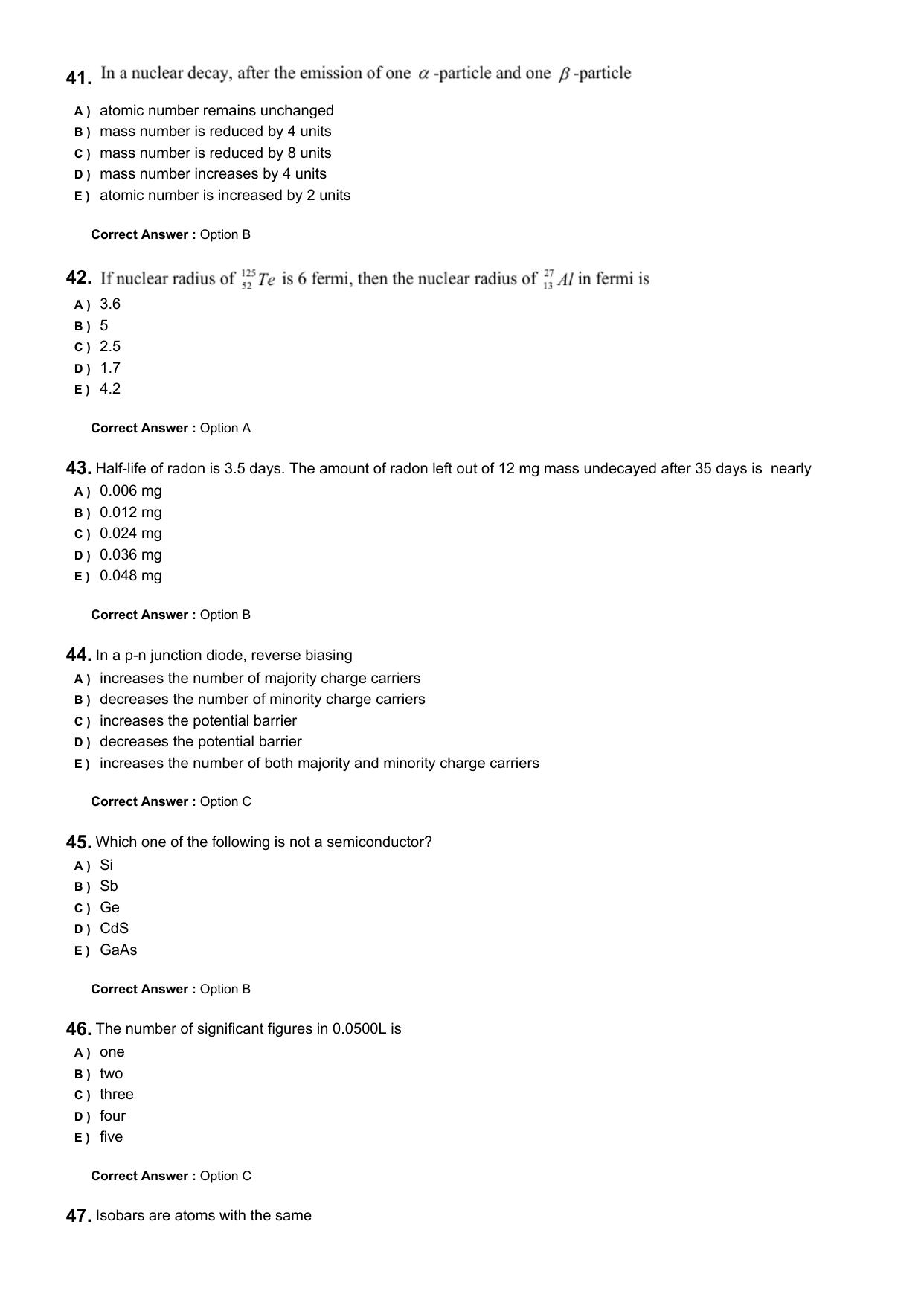 KEAM 2024 June 10 Pharmacy Question Paper with Answer Key - Page 10