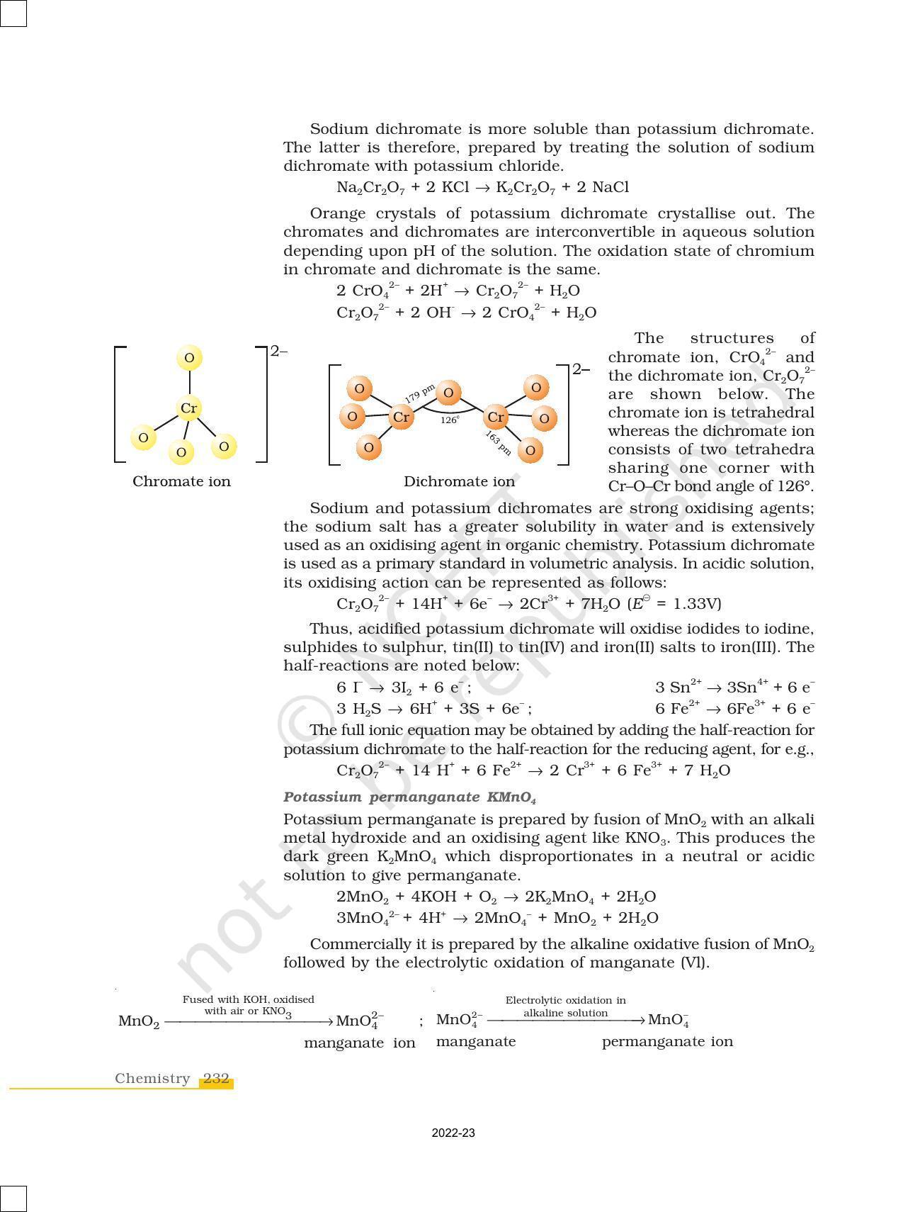 NCERT Book for Class 12 Chemistry Chapter 8 The d and f Block Elements - Page 18