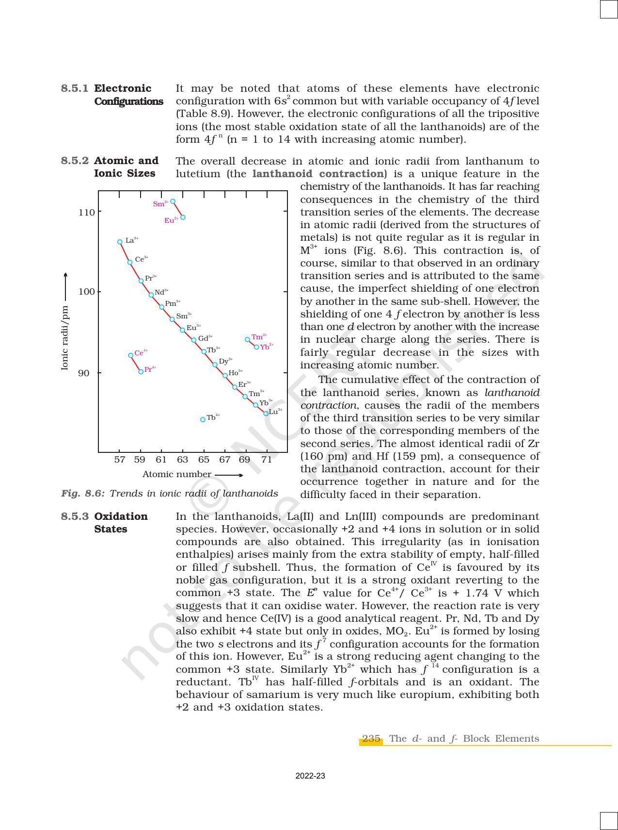 NCERT Book for Class 12 Chemistry Chapter 8 The d and f Block Elements - Page 21