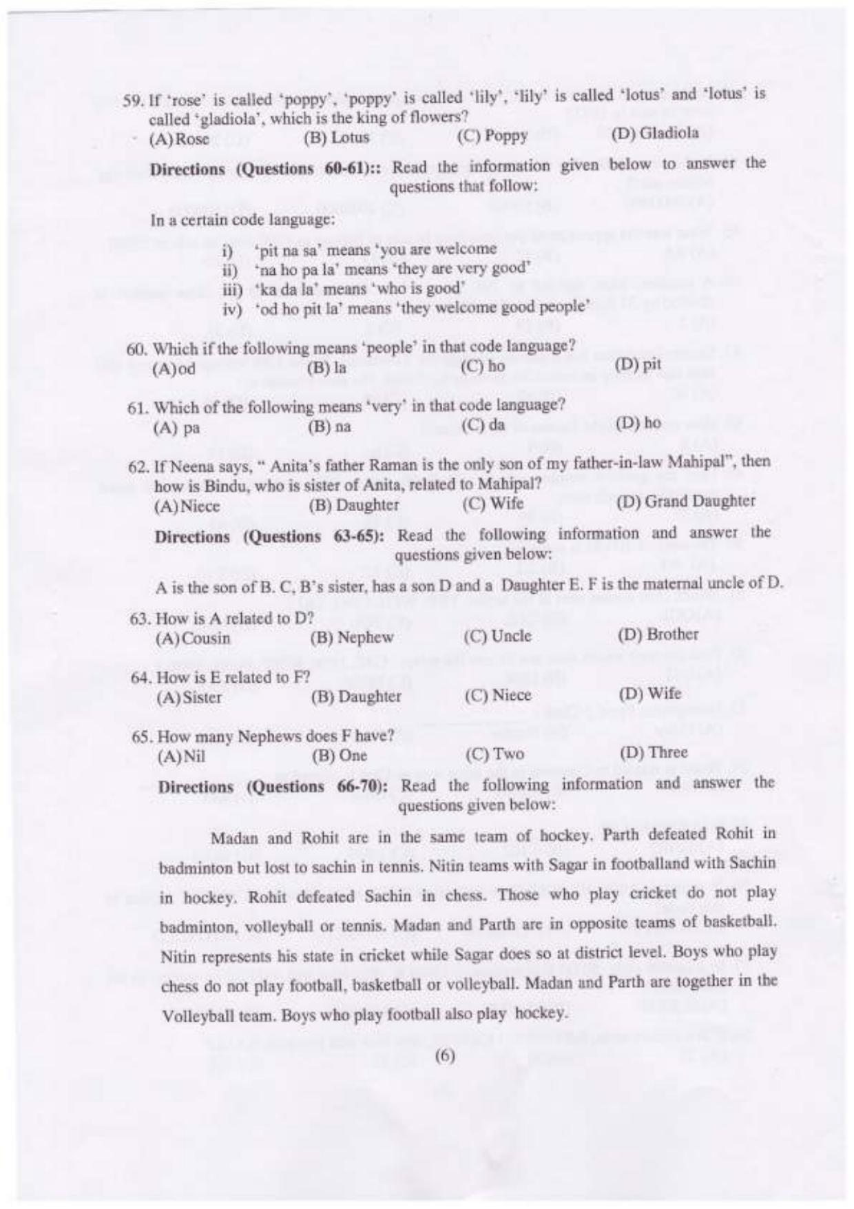 PU USOL MBA Entrance Exam 2022 Question Booklet - Page 7