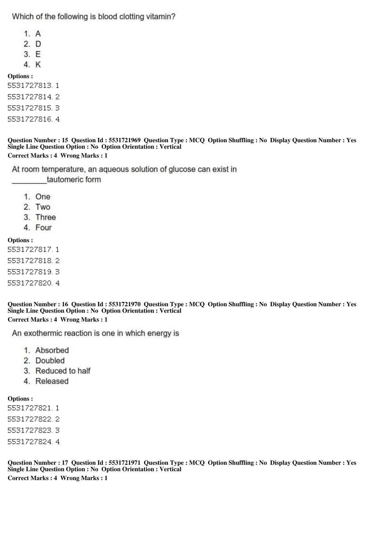 ICAR AIEEA PG 2019 FOOD SCIENCE TECHNOLOGY Question Paper - Page 6
