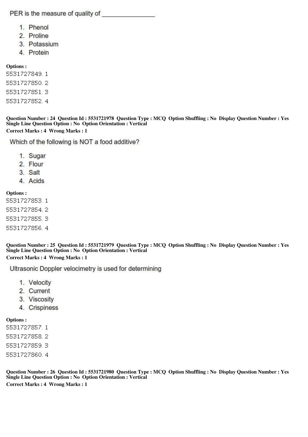 ICAR AIEEA PG 2019 FOOD SCIENCE TECHNOLOGY Question Paper - Page 9