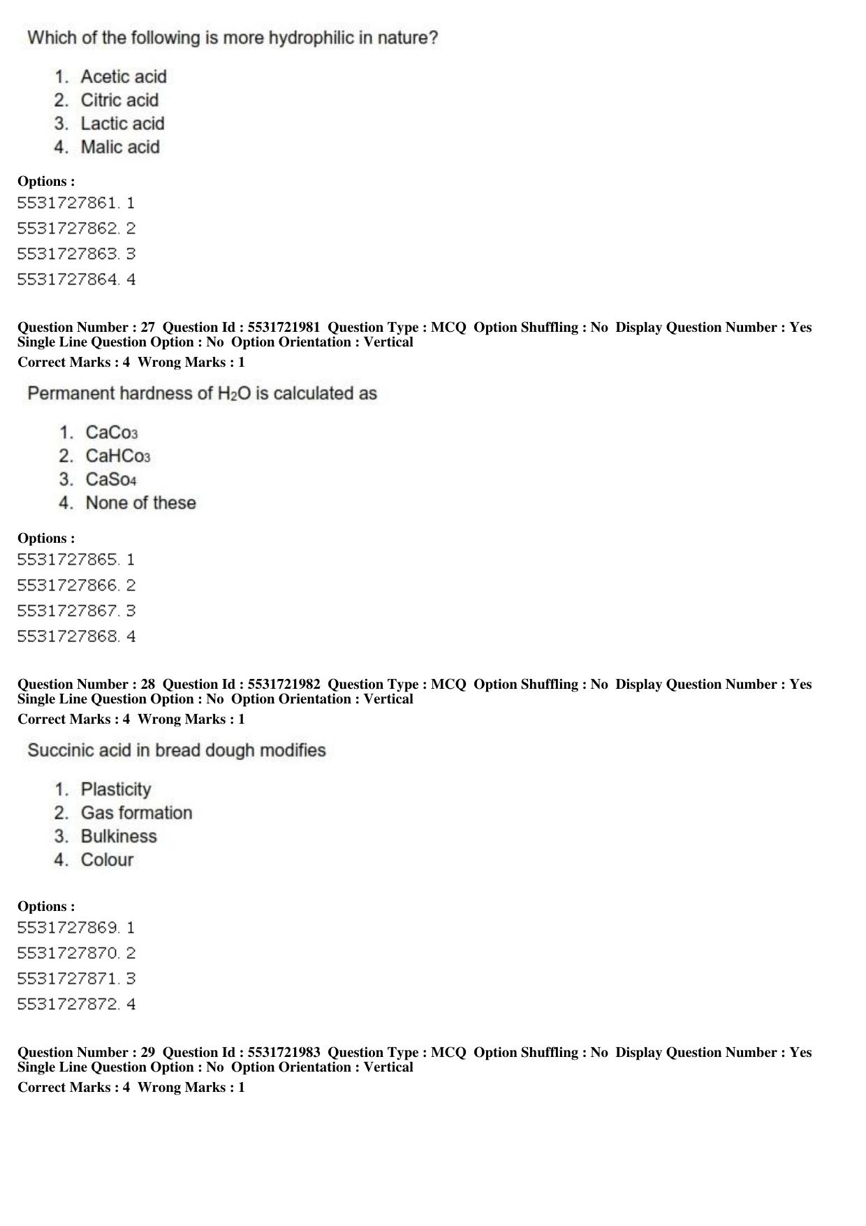 ICAR AIEEA PG 2019 FOOD SCIENCE TECHNOLOGY Question Paper - Page 10