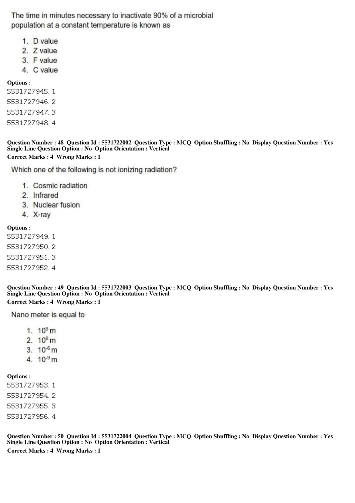 ICAR AIEEA PG 2019 FOOD SCIENCE TECHNOLOGY Question Paper - Page 17