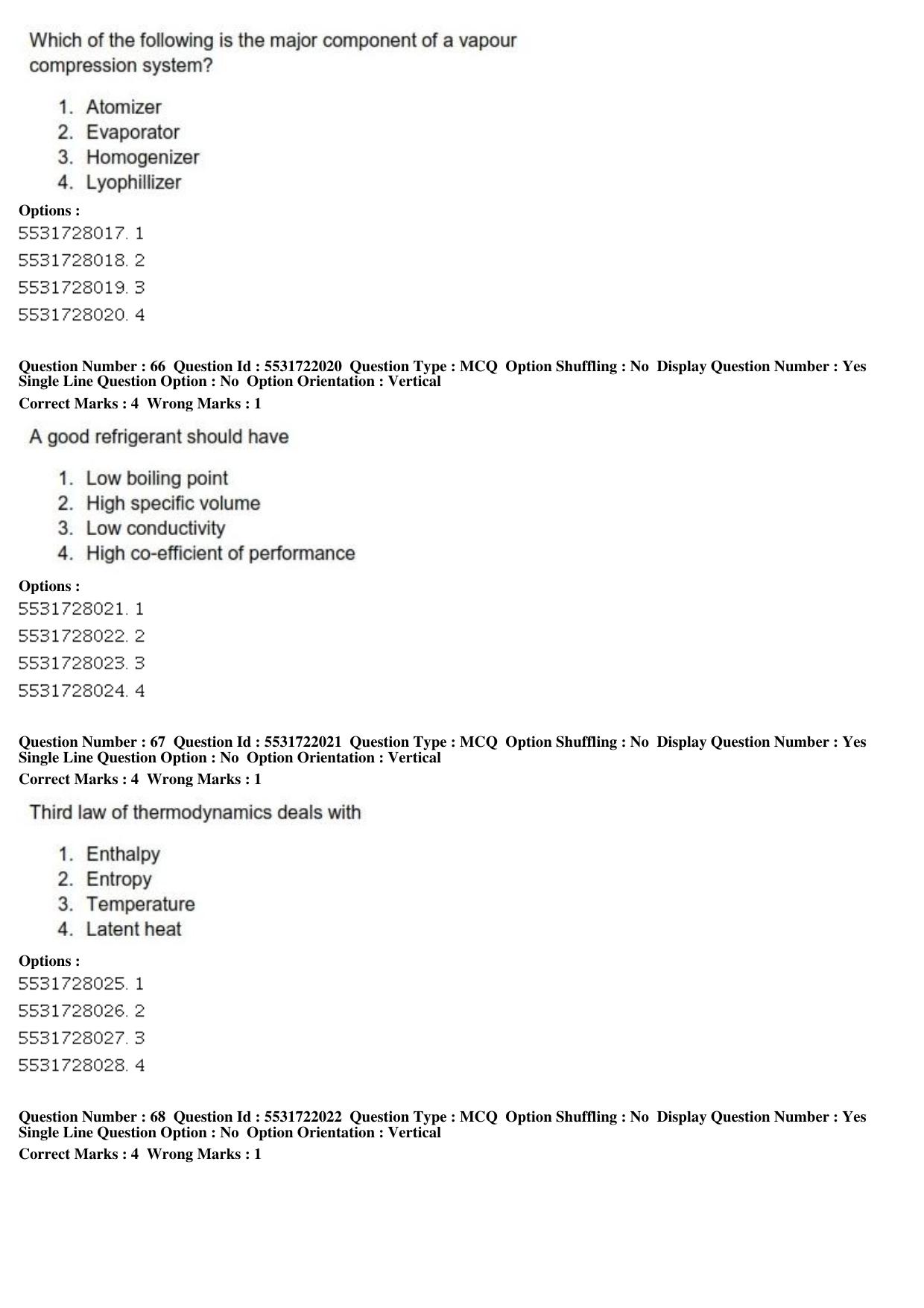 ICAR AIEEA PG 2019 FOOD SCIENCE TECHNOLOGY Question Paper - Page 23