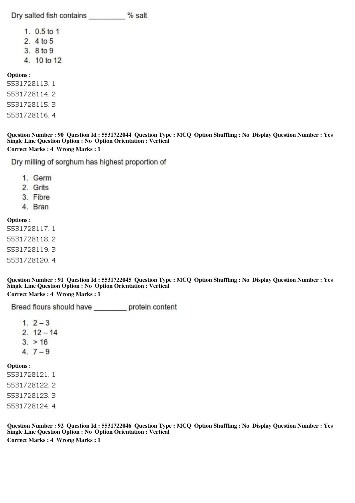 ICAR AIEEA PG 2019 FOOD SCIENCE TECHNOLOGY Question Paper - Page 31