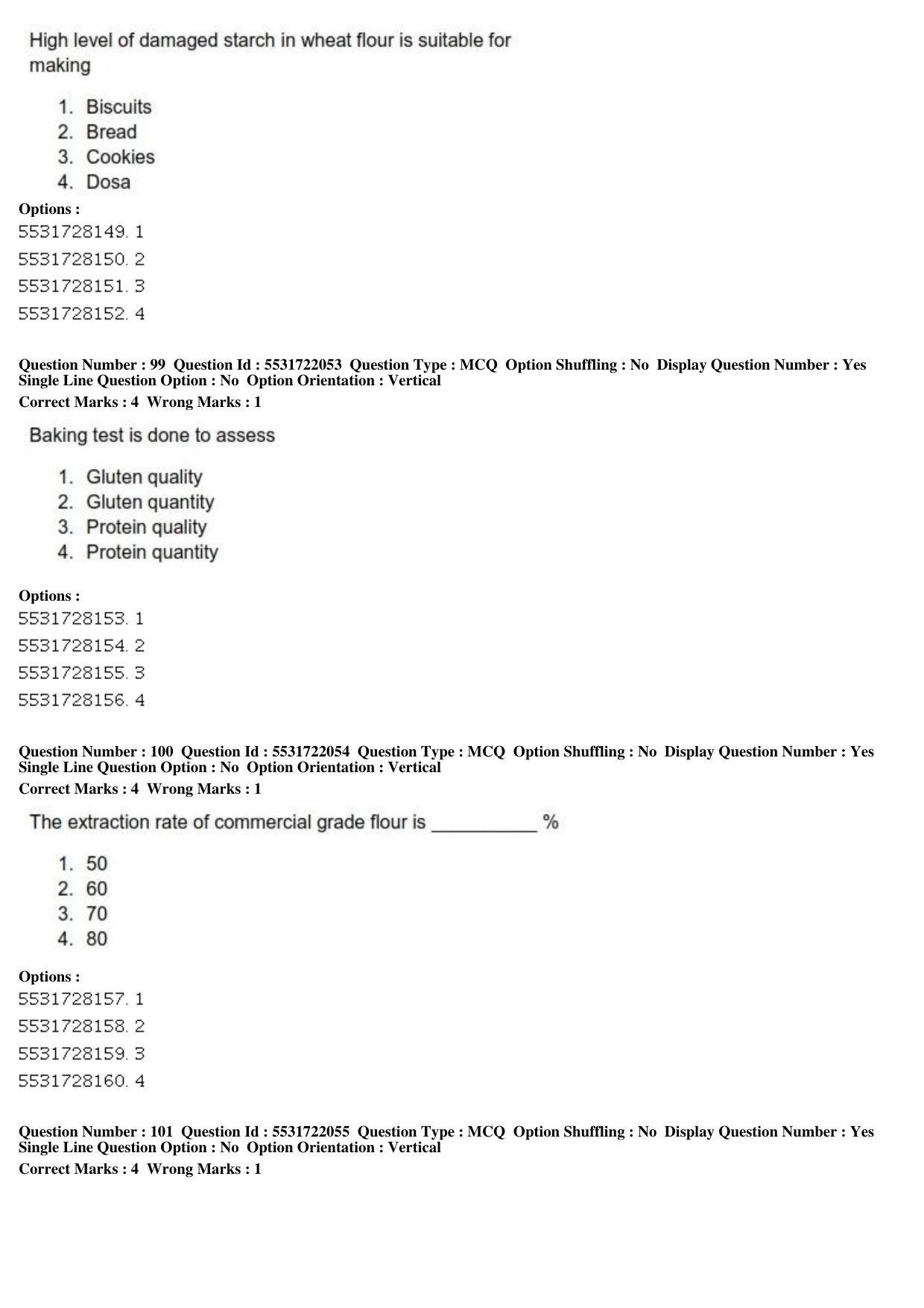 ICAR AIEEA PG 2019 FOOD SCIENCE TECHNOLOGY Question Paper - Page 34