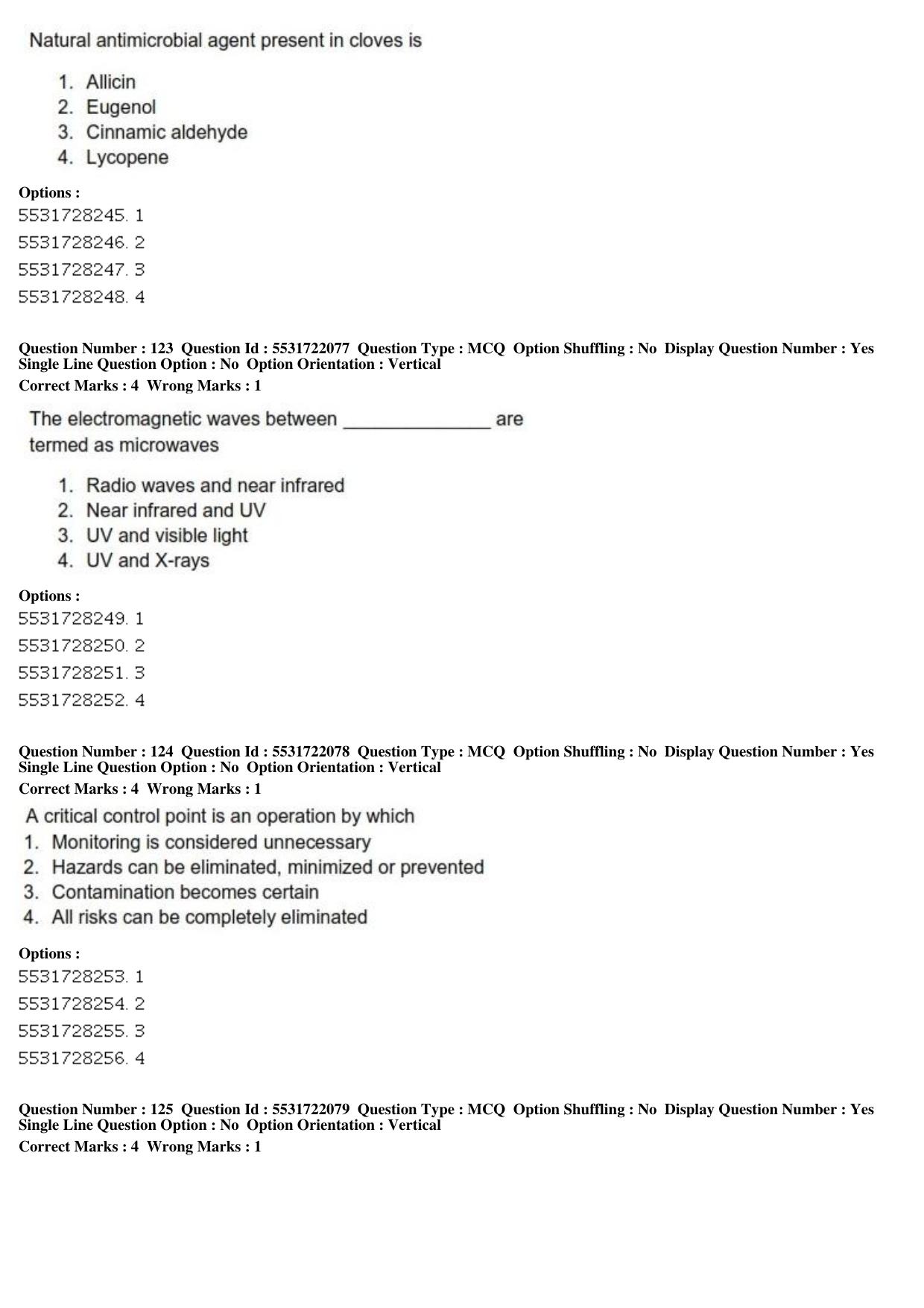 ICAR AIEEA PG 2019 FOOD SCIENCE TECHNOLOGY Question Paper - Page 42