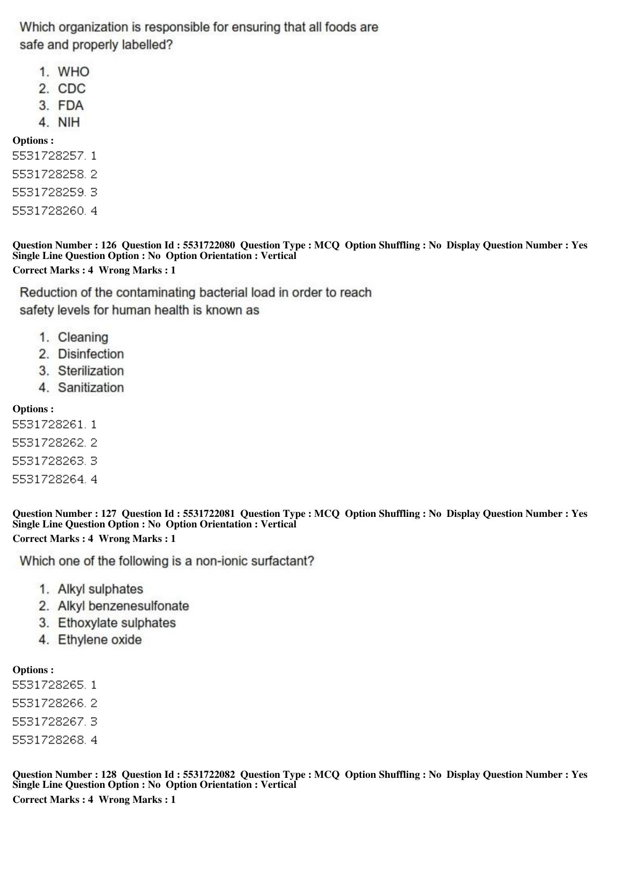 ICAR AIEEA PG 2019 FOOD SCIENCE TECHNOLOGY Question Paper - Page 43