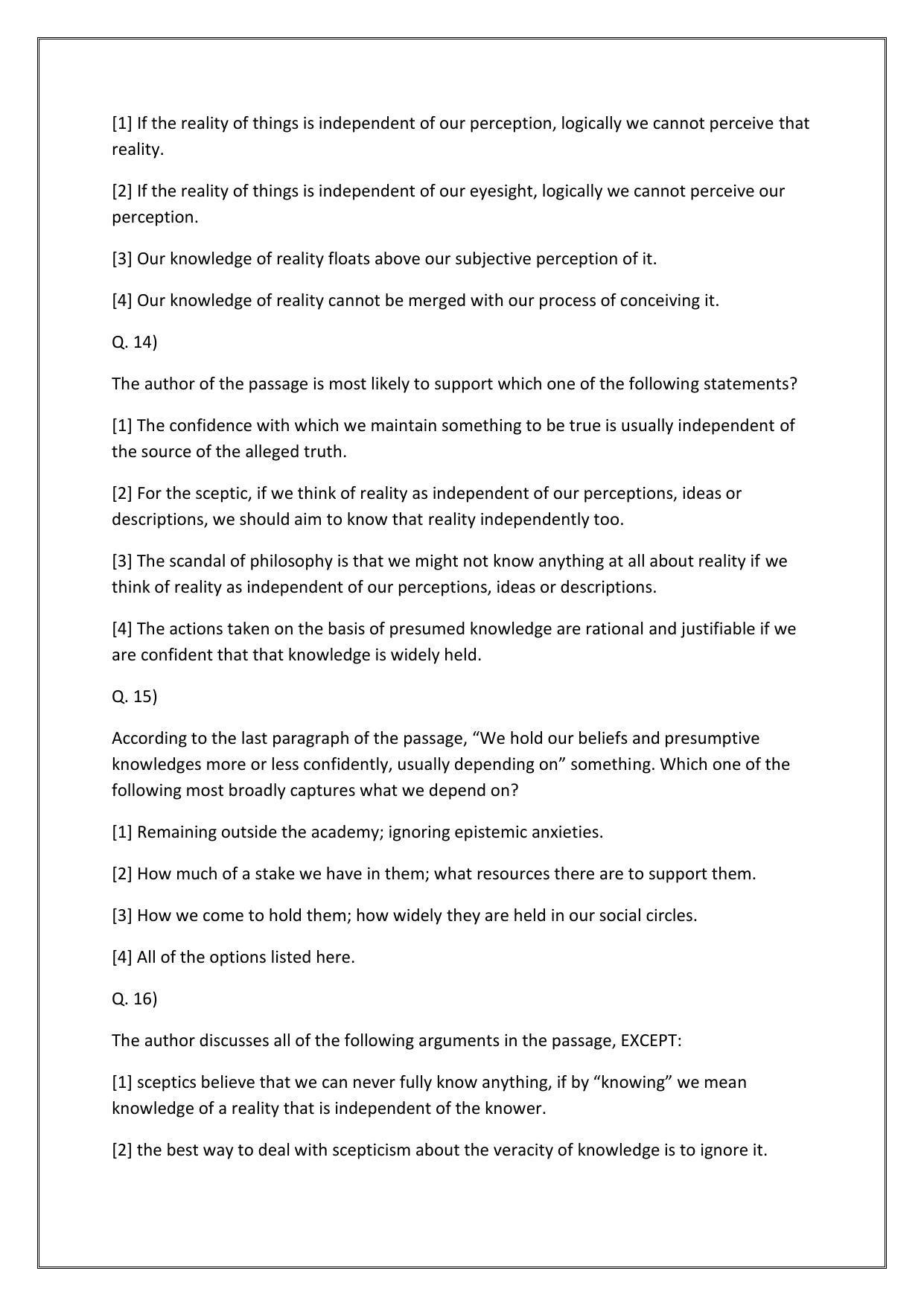 CAT 2022 CAT VARC Slot 2 Question Paper - Page 9