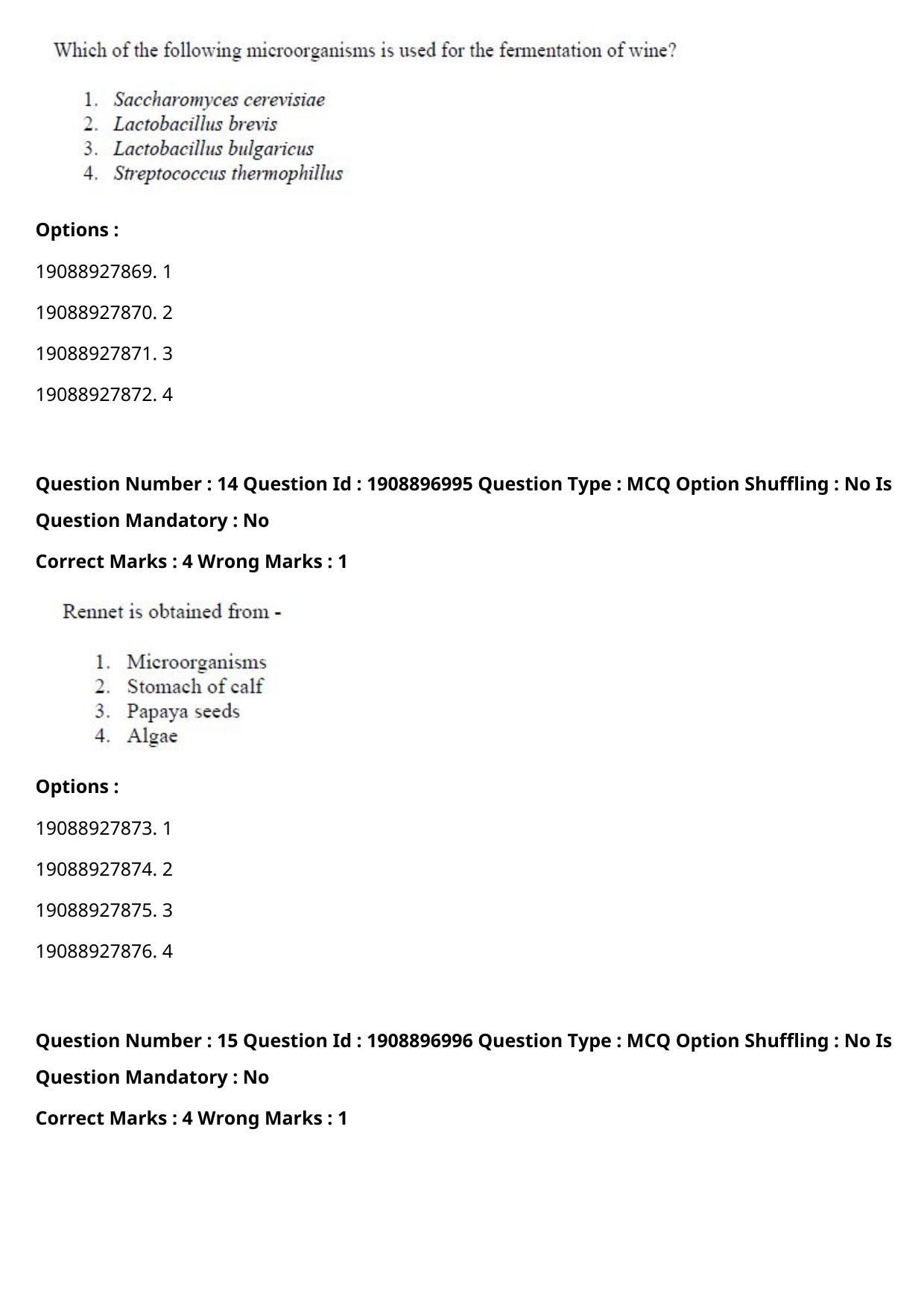 ICAR AIEEA PG 2021 FOOD SCIENCE TECHNOLOGY Question Paper - Page 8