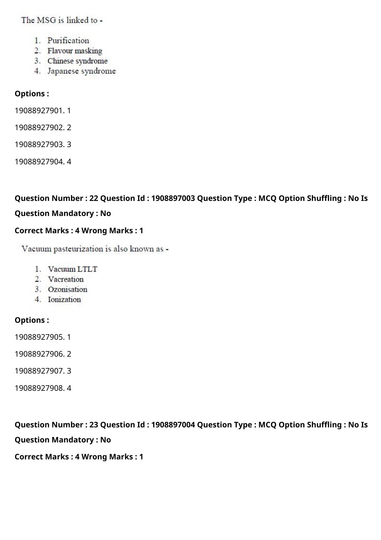 ICAR AIEEA PG 2021 FOOD SCIENCE TECHNOLOGY Question Paper - Page 12
