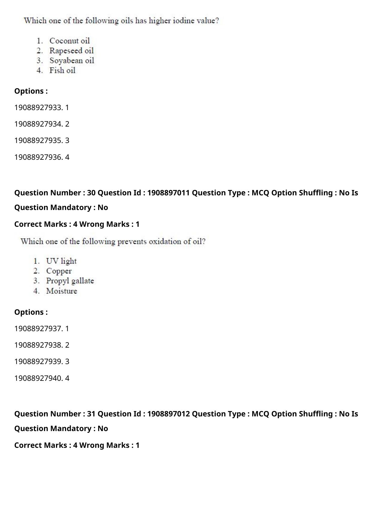 ICAR AIEEA PG 2021 FOOD SCIENCE TECHNOLOGY Question Paper - Page 16