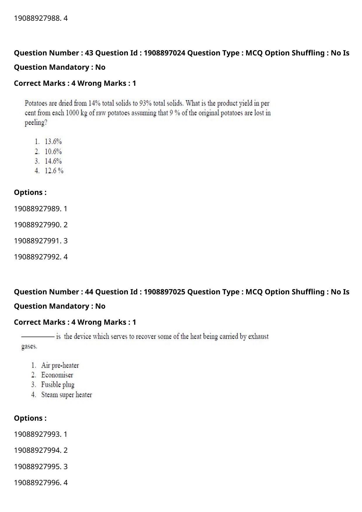 ICAR AIEEA PG 2021 FOOD SCIENCE TECHNOLOGY Question Paper - Page 23