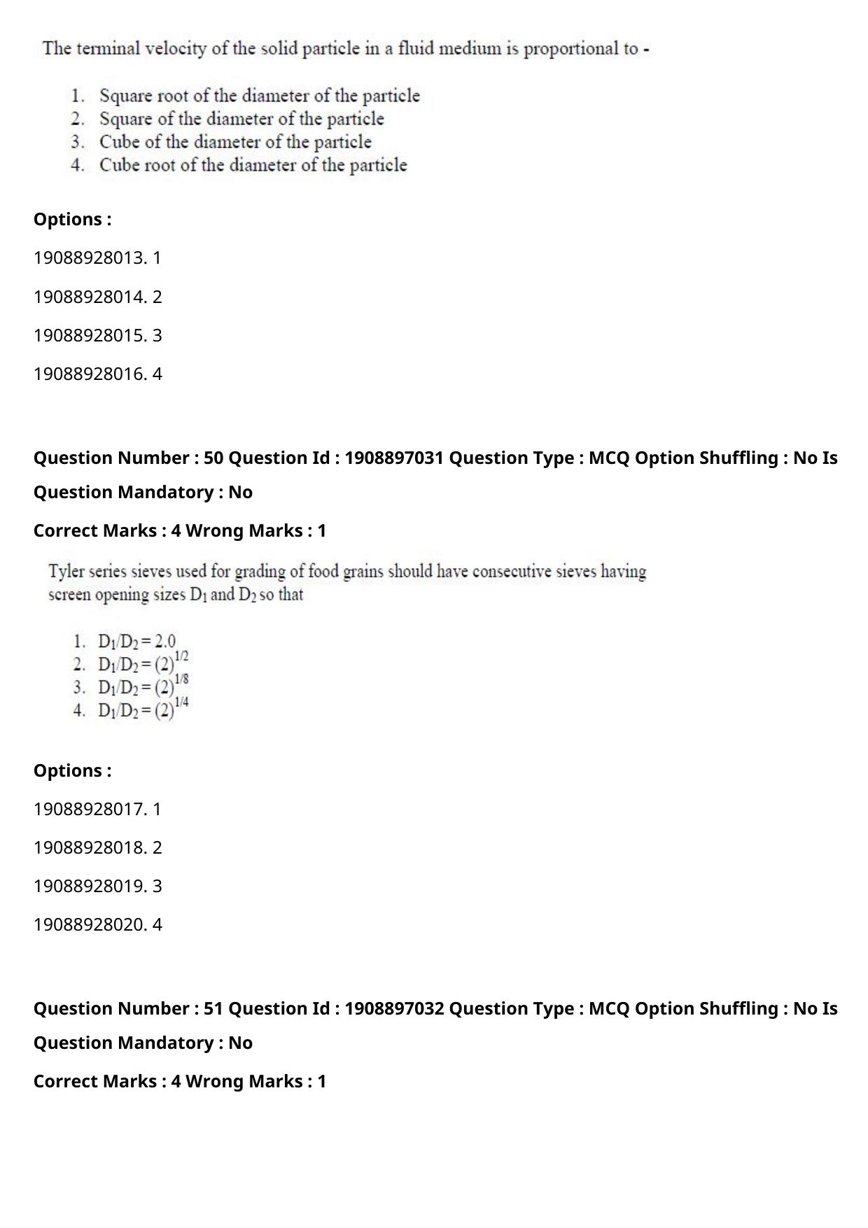 ICAR AIEEA PG 2021 FOOD SCIENCE TECHNOLOGY Question Paper - Page 26